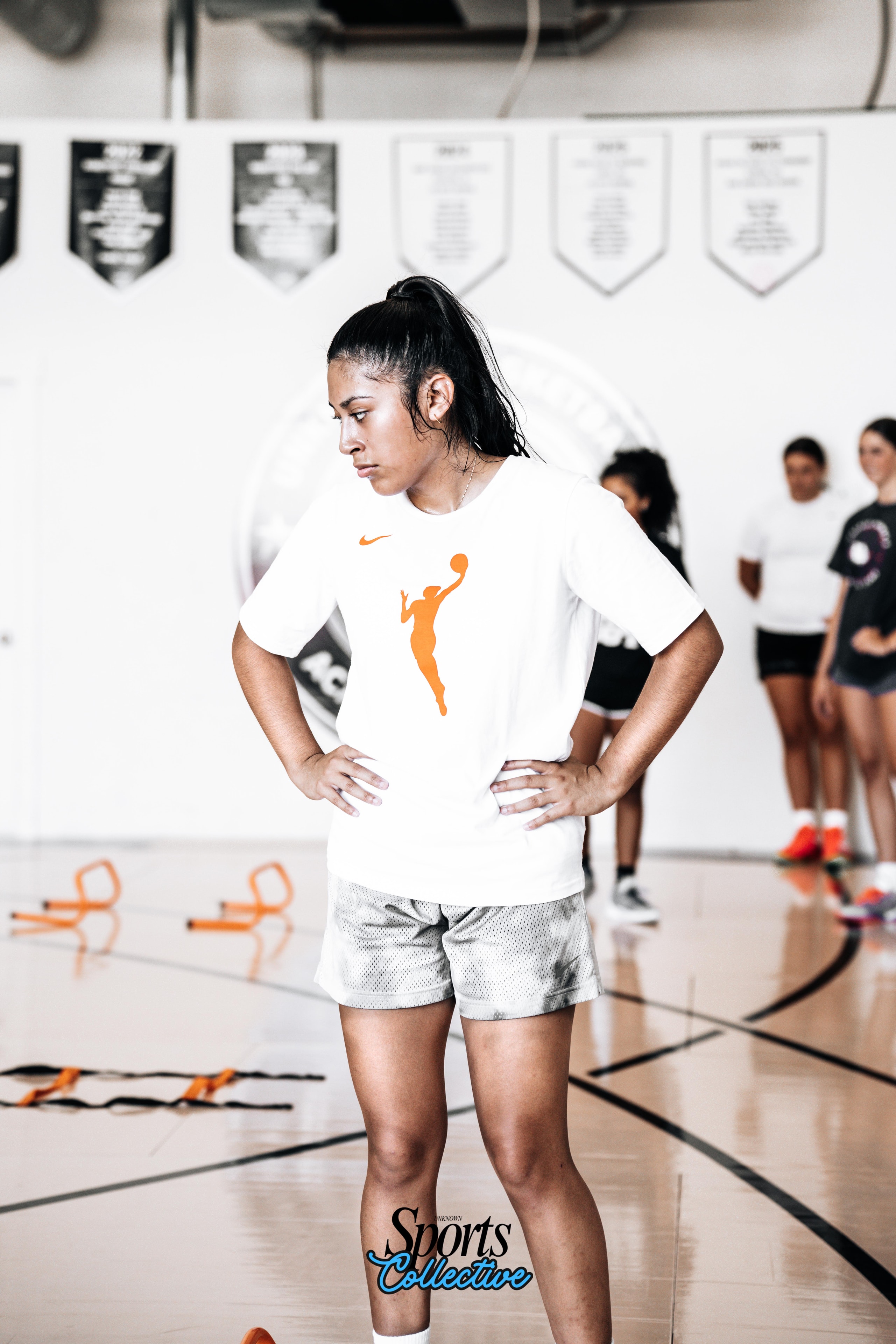 Basketball player in motion